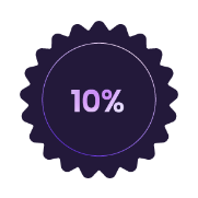 10% badge