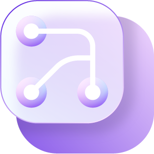 3 nodes conntecten icon